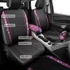 CAR PASS Bling Rhinestone Car Seat Covers Leather Shining Diamond