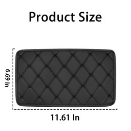 AUCELI Car Center Console Pad, Waterproof Auto Armrest Protector Cover, Soft PU Leather Seat Box Protection Cushion Mat, Car Interior Decoration Accessories for SUV Truck Pickup
