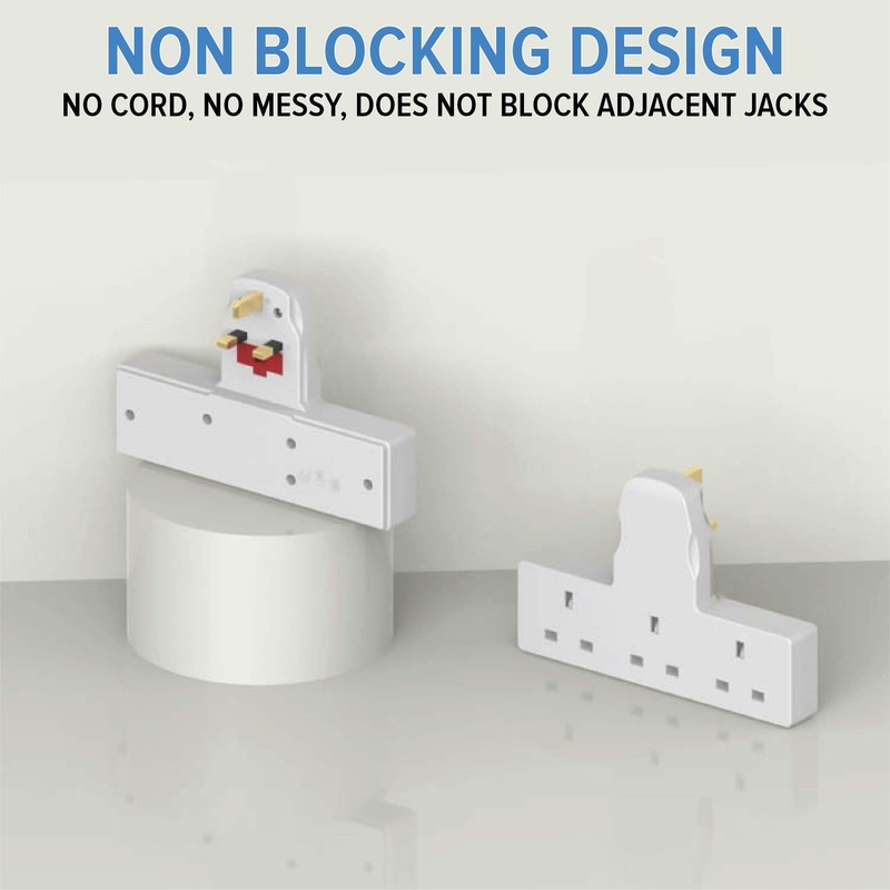 Multi Plug Adaptor, 3 Way Plug Adapter Uk Surge Protected