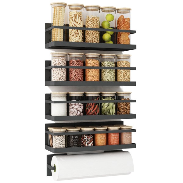 Roysili Roysili Magnetic Spice Rack For Refrigerator Magnetic Fridge Shelf