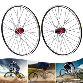JAYGOVAN 27.5" Mountain Bike Wheelset Front & Rear Mountain Bike Wheels Disc Brake MTB Wheelset Quick Release Front Rear Wheels Fit 7-12 Speed Cassette Bicycle Wheelset (Blue, 27.5)