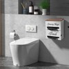 2 in 1 Trash Bag Dispenser,White Wood Trash Bags Holder