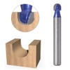 Eyech 4pc Core Box Router Bit Set Carbide 1/4 Inch,
