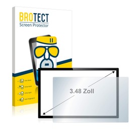 BROTECT 3.5 Inch Anti-Glare Protective Glass for Touch Panel PCs with 3.48 Inch (51.1 x 71.1 mm, 3:2) Protective Film Tempered Glass Matte [Scratch-Resistant 9H]