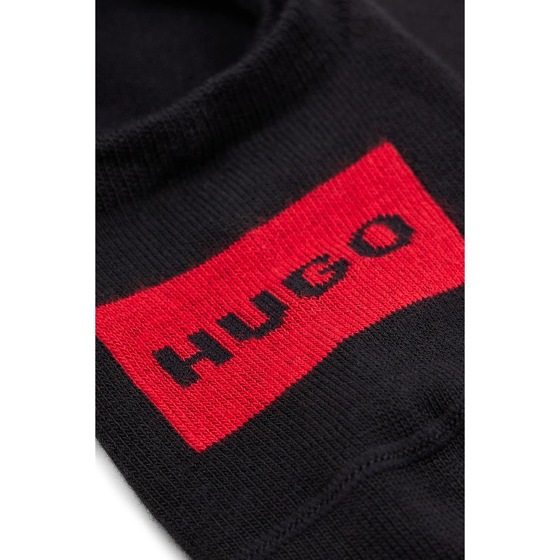 HUGO Women's Trainer Socks (Pack of 2), Black 1