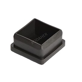 Regatón Tapón Cuadrado de 1 1/2" de Plástico Paq. 10 pzas. para Calibre 14 y 16