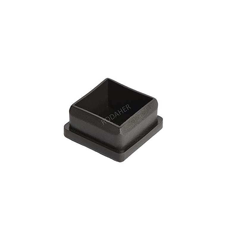 Regatón Tapón Cuadrado de 1 1/2" de Plástico Paq. 10