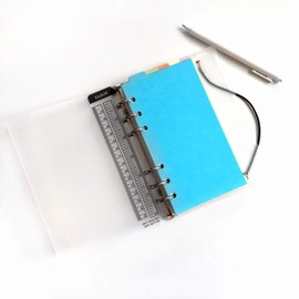 Refill for 21 cm / A5 17 cm / A6 6 Hole Cover Round Ring View Binder (Dividers, Vertical, Coloured Paper, A6)