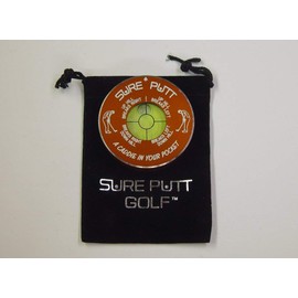 Sure Putt Pro - Golf Putting Aid & Green Reader - Red Poker Chip