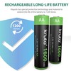 Solar Lights Batteries AA 1600mah High Capacity 1.2V Ni-MH Rechargeable