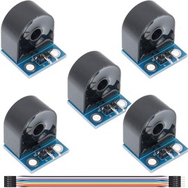 Youmile 5 pcs 5A ZMCT103C Range Single Phase Micro Current Transformer Module Current Sensor AC Active Precision Output board with Dupont Line for Arduino 5A Max 3000V Measure Epoxy Resin