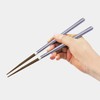 Ishida 11874 Dishwasher-safe Chopsticks Made in Japan Carre Blue 9.1