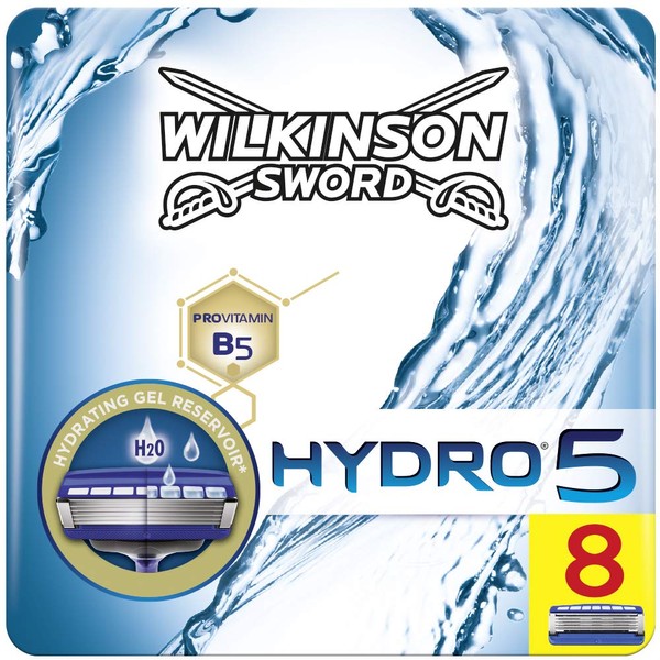 Wilkinson Sword Hydro 5 Men's Razor Blades, Pack of 8