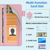 BVYA Checkbook Cover for Men & Women with RFID Blocking,