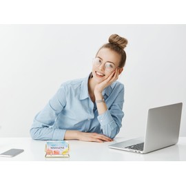 MXOAZNE Gold Business Card Holder for Desk, Business Card Holder Display Stand, Desktop Modern Business Card Organizer, Office Business Name Card Holder, 1 Pack