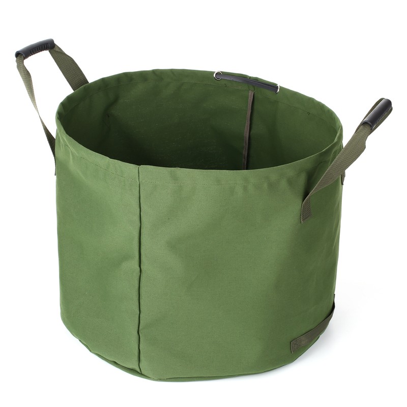 Collapsible Garden Bag Canvas Reusable Gardening Bag Water Resistant Garden