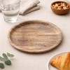 PARENCE. Vassoio Rotondo Design Effetto Legno 24 x 2 cm