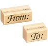 Stamps by Impression To From (2 pc. Set) Rubber Stamp