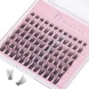 ALLOVE Eyelash Clusters Individual Eyelashes D Curls 14mm 84 Pieces