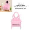 1:12 Scale Dollhouse Toilet Table High Simulation Wooden Miniature Dressing