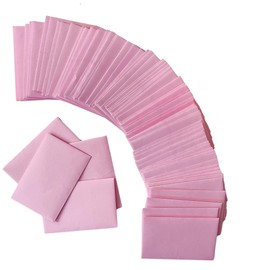 Genérico - Sobres pequeños de papel bond, 100 unidades, 9.5 x 6.1 cm, rosas y blancos, con sello incluido, ideales para eventos, regalos y hoteles