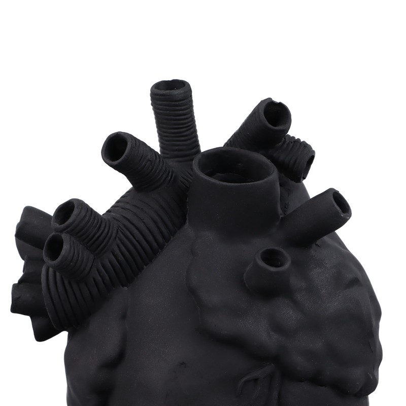 Creative Anatomical Heart Vases Resin Sculpture Heart Shaped Art Flower