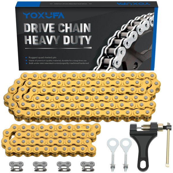 YOXUFA 420 Mini Bike Chain Compatible with Coleman CT200U CT200U-EX