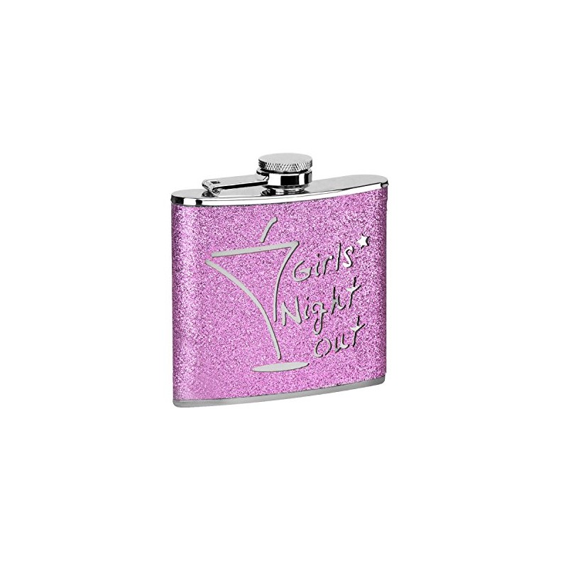 6oz Hip Flask Stainless Steel Leather Effect Excellent Quality Prime