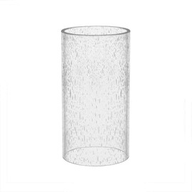 Sunwo Glass Shade Straight Cylinder Glass Lamp Shade Replacement with Multiple Effects (Bubble Straight Cylinder)