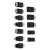 Adaptador USB 2.0 de 12 Piezas, Conectores Convertidores Micro/Mini Macho