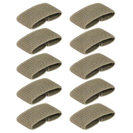 SELiLe Pack of 10 Elastic Belt Holder Nylon Belt Backpack Strap Holder Band Tactical Belt Holder Band Nylon Belt Holder Belt Holder