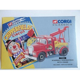 corgi classic chipperfields Scammell Highwayman with Crane vehicle 1:50 scale limited edition diecast model