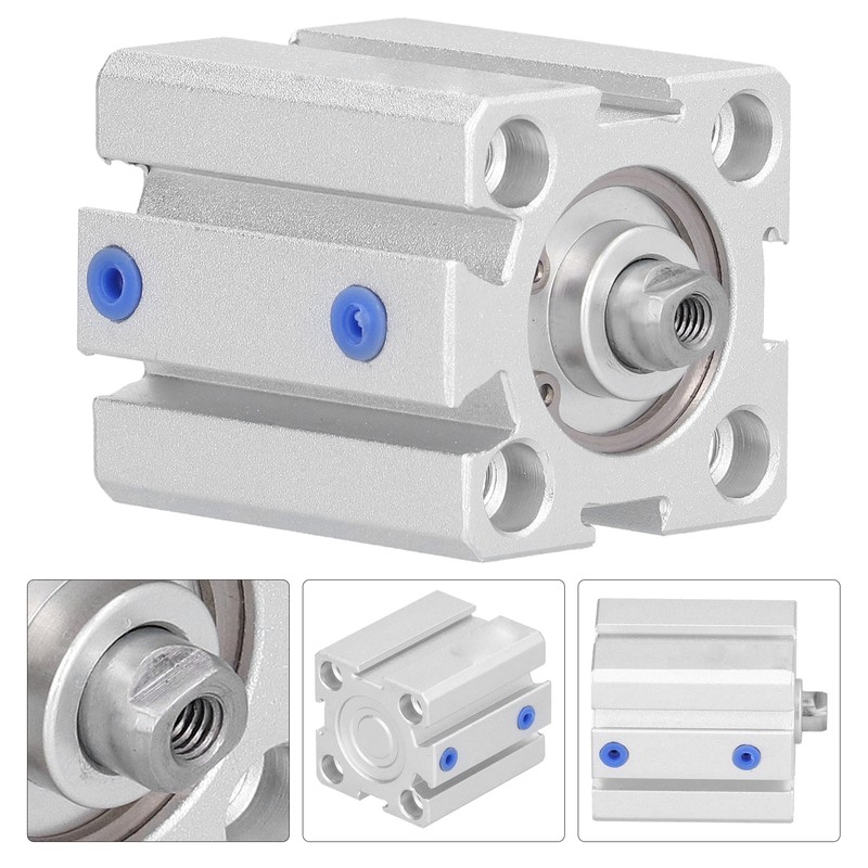 Thin Air Cylinder Aluminum Double Acting Linear Reciprocating Motion Accessories