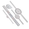 5Pcs Finger Small Joint Goniometer Clear Scale Transparent PVC Finger