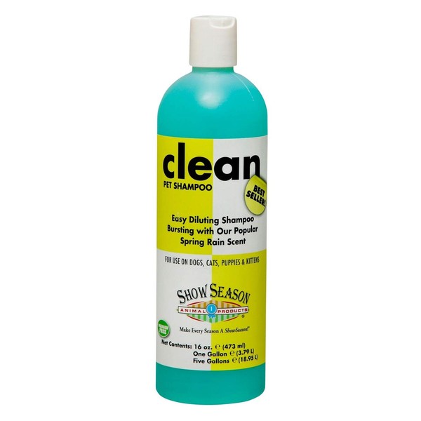 SHOW SEASON ANIMAL PRODUCTS 1 Clean Shampoo for Dogs and Cats with Great Long Lasting Scent