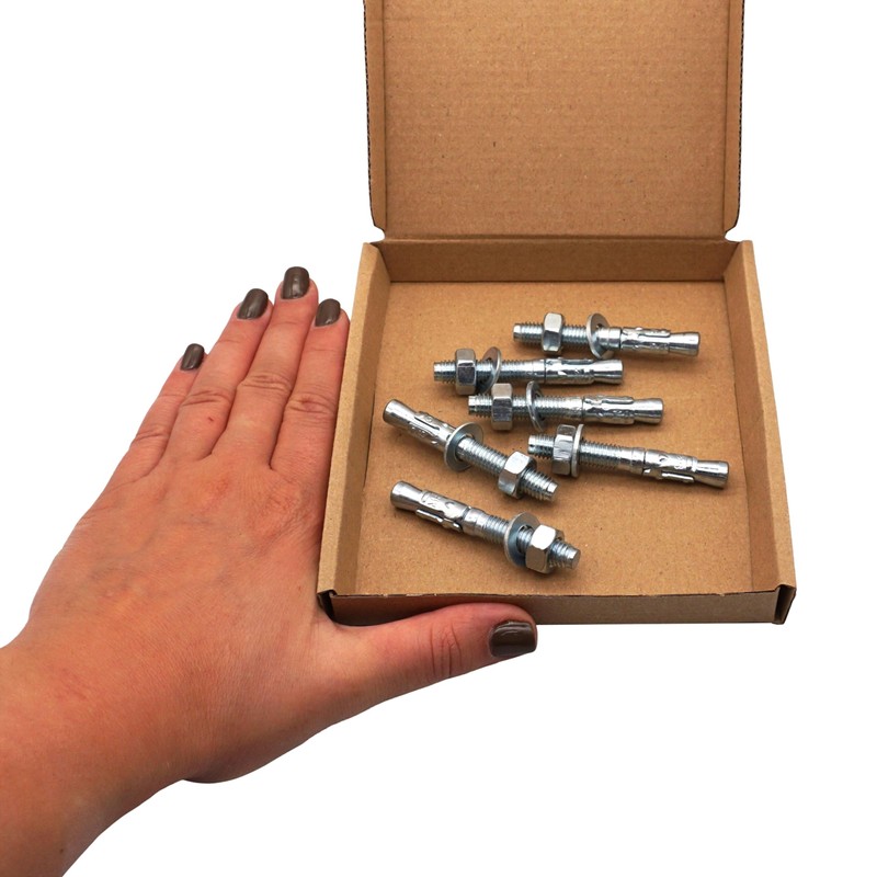 SKIR'CO Pack of 6 Wedge Anchors Galvanised M8 x 60