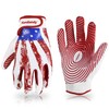 HANDLANDY Youth Football Gloves, High Tack Silicone Grip Kids Flag
