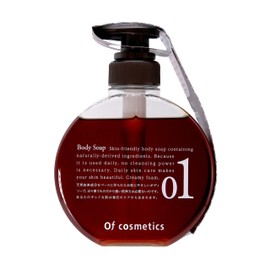 Of Cosmetics Soap of Body 01-RO (Moist and Smooth Wash, Weak Acid Gentle on the Skin), 10.1 fl oz (300 ml), Damask Rose Scent, Beauty Salon Exclusive Body Wash, Body Soap, Moisturizing, Cosmetics