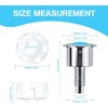 DGHOME 2 Pcs Toilet Flush Buttons Replacement, Round Head Dual
