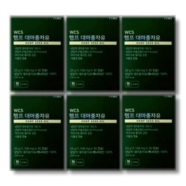 Nutricore WCS Hemp Hemp Seed Oil 1100mg x 30 capsules 6 boxes / 뉴트리코어 WCS 햄프 대마종자유 1100mg x 30캡슐 6박스