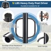Fence Post Driver, 12LBS Fence Post Driver with Handle, 2.7