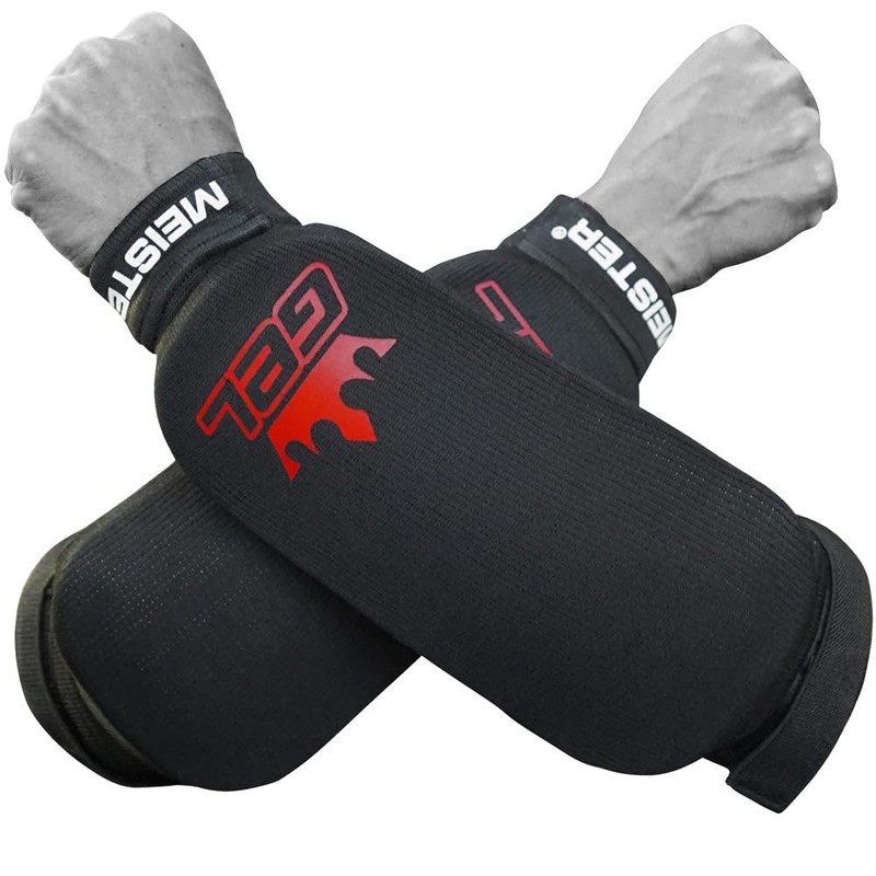 Meister Elastic Cloth Forearm Guards w/Integrated Gel Padding (Pair) -
