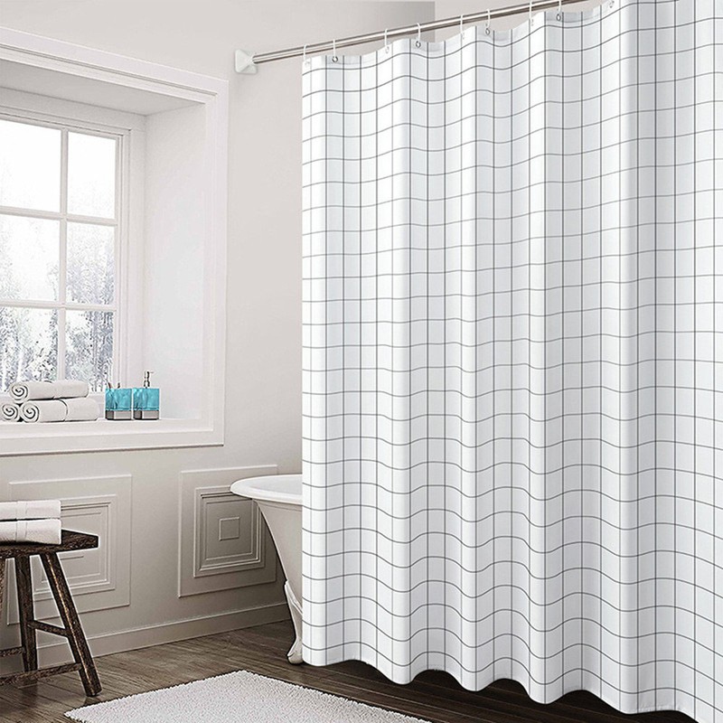 High-end fabric waterproof shower curtain 120 200cm bathroom partition, 1078295