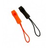 Harts Compact Emergency Safety Toggle Whistle with Zipper Loop Lanyard,