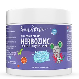 SOURIS VERTE Souris Verte Herbozinc Zinc Oxide Diaper Rash Cream – Made in Canada (1-pack)