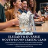 GAC Mouth-Blown Crystal Glass Ice Bucket – 56oz Capacity, 5.75"
