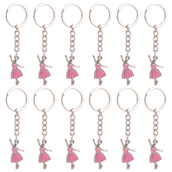 Framendino, 12 Pack Ballerina Dancer Keychains Ballet Dancing Key Chain