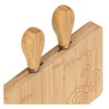 Set tagliere e coltelli per formaggio - Legno - 18x12