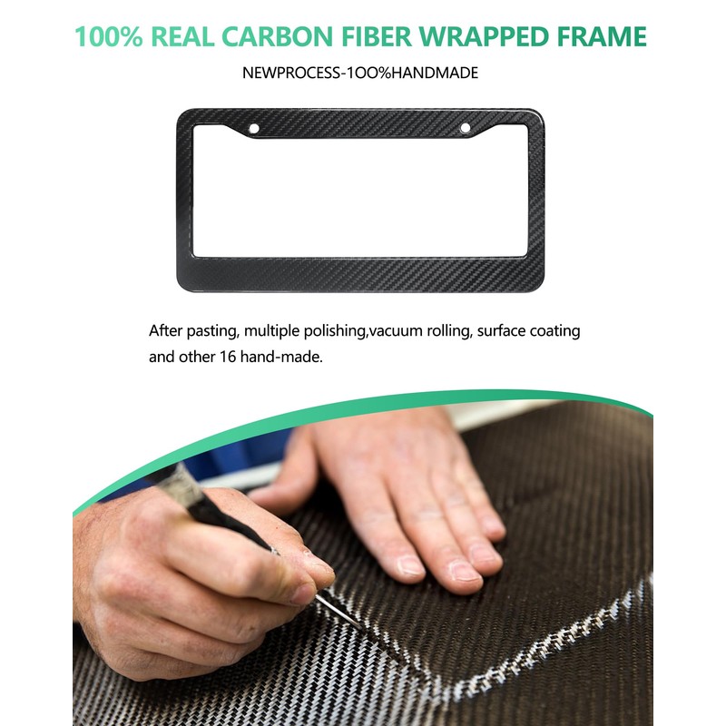 Carbon Fiber License Plate Frame