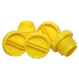 AL-KO Secure Receiver Caps (Pack of 5) (One Size) (Yellow)